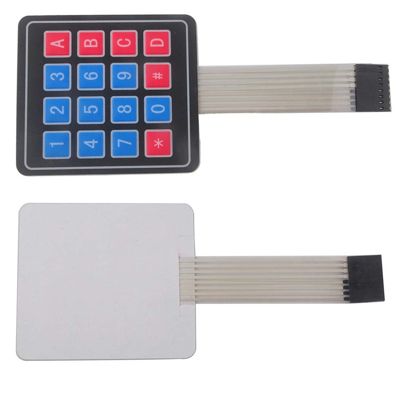 DIYmalls 4x4 Keypad 16 Key Matrix Array Membrane Switch 8pin Keyboard for Arduino ESP32 (Pack of 5) - Image 2